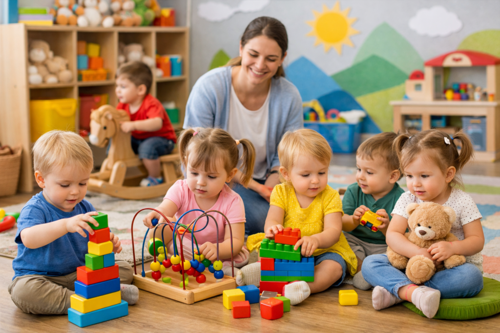 dzieci w żłobku, żłobek